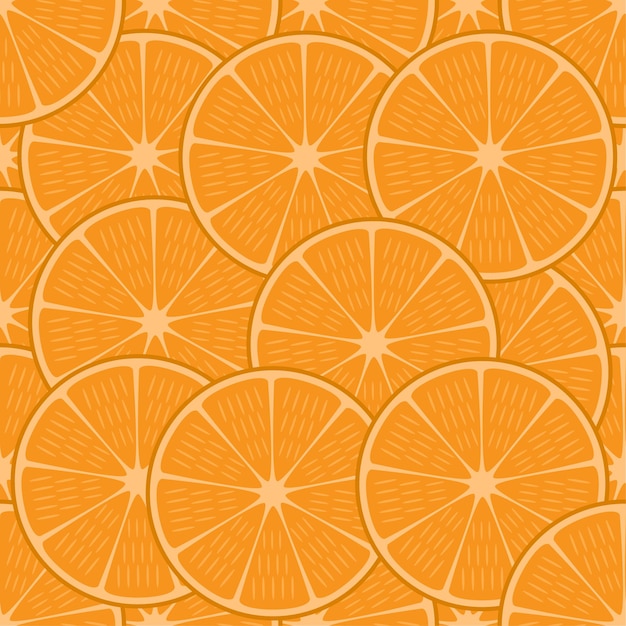 Orange fruit slice seamless pattern for wallpapers textiles papers fabrics web banner card printing