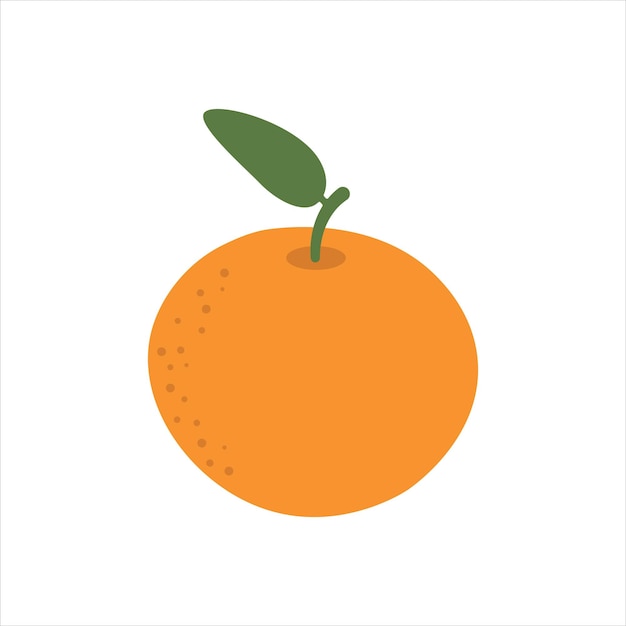 Orange fruit vector illustration flat style