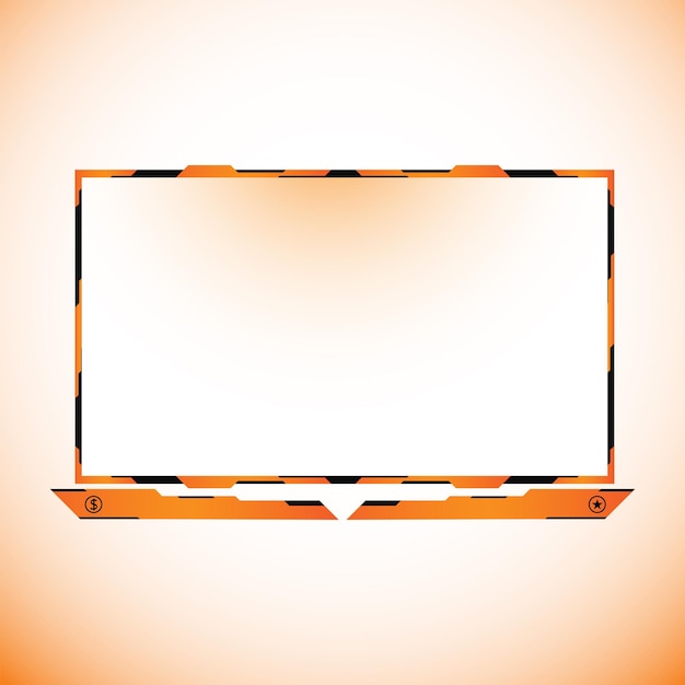 Orange gaming facecam element