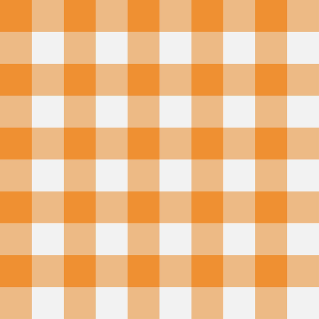 Orange Gingham seamless pattern Texture from rhombus squares for  plaid tablecloths clothes