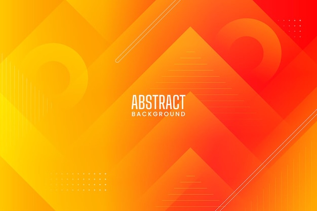 Orange gradient abstract geometric background