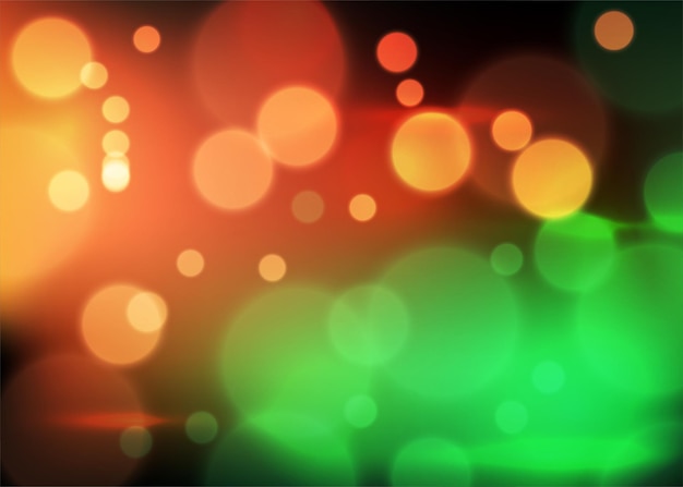 orange and green bokeh background with lighting effect