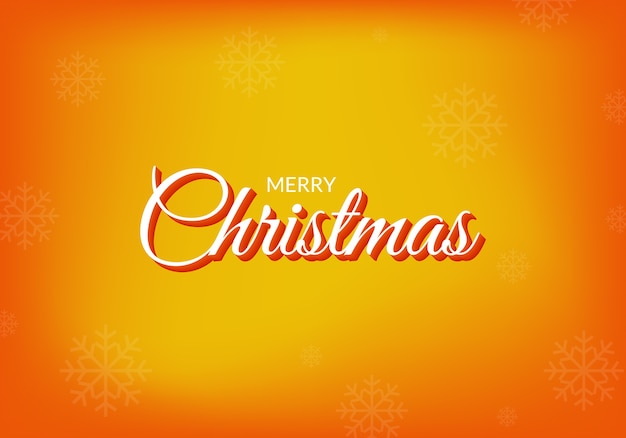 Orange happy christmas vector background design