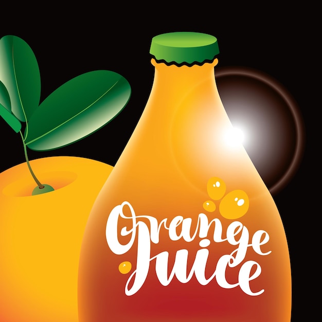 orange juice advertising banner