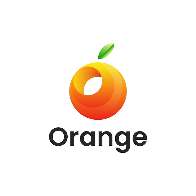 orange juice logo juice and orange combination logo with 3d colorful style