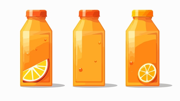 Orange Juice Pack Icon Isolated on White Background