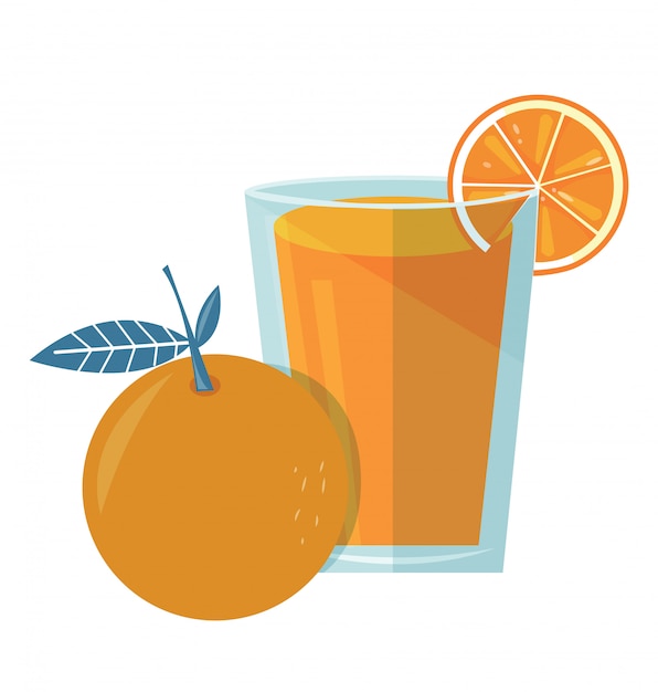 Orange Juice Vector