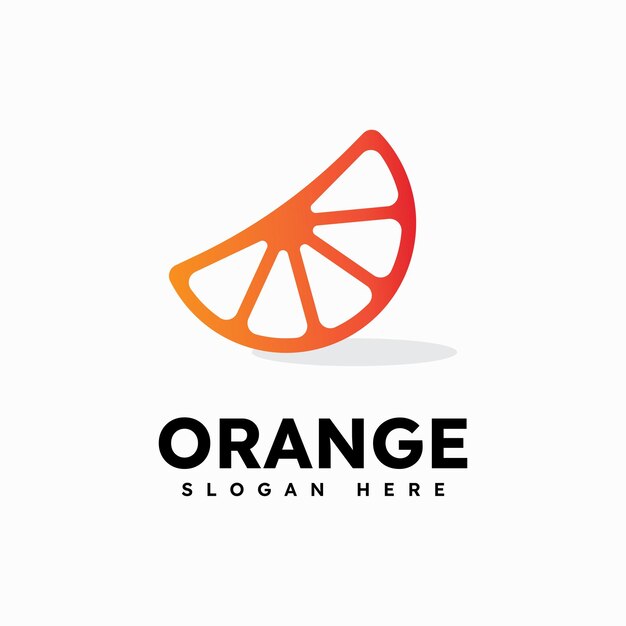 Orange logo design symbol Vector illustration