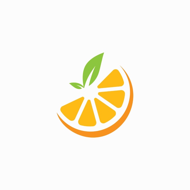 Orange logo design symbol Vector illustration