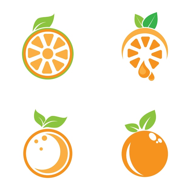 Orange logo design Vector icon illustration design