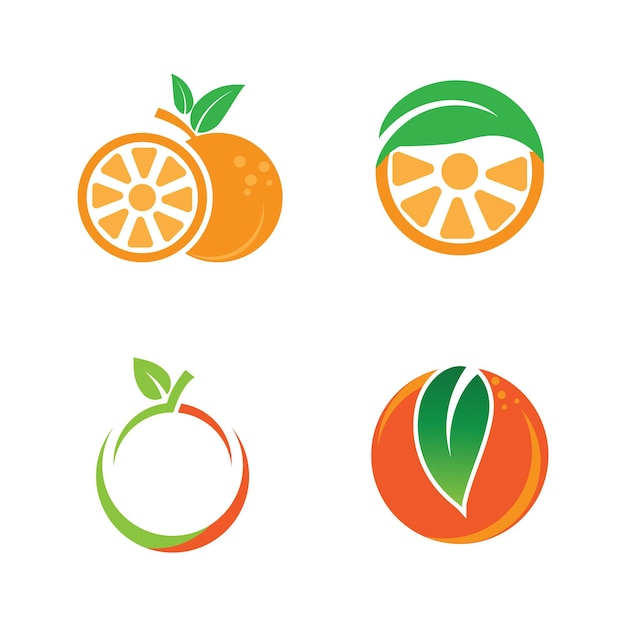 Orange logo design Vector icon illustration design