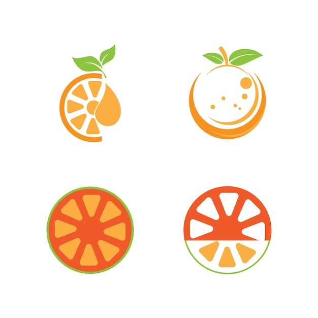 Orange logo design Vector icon illustration design