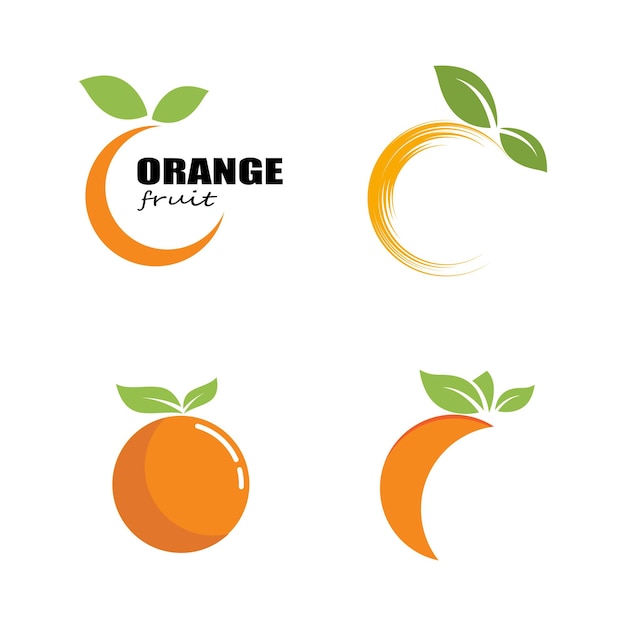 Orange logo design Vector icon illustration design