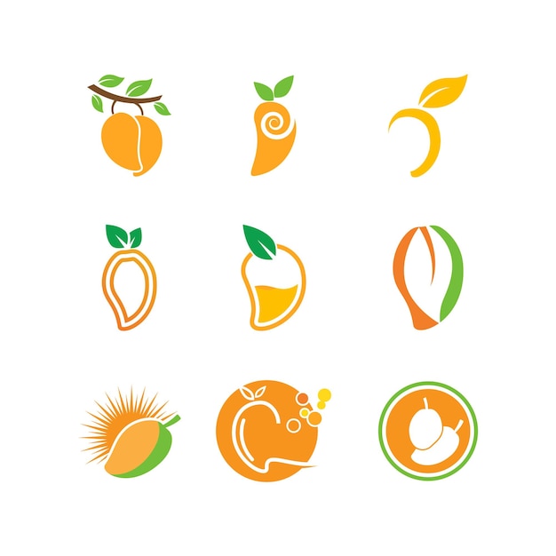 Orange logo design Vector icon illustration design