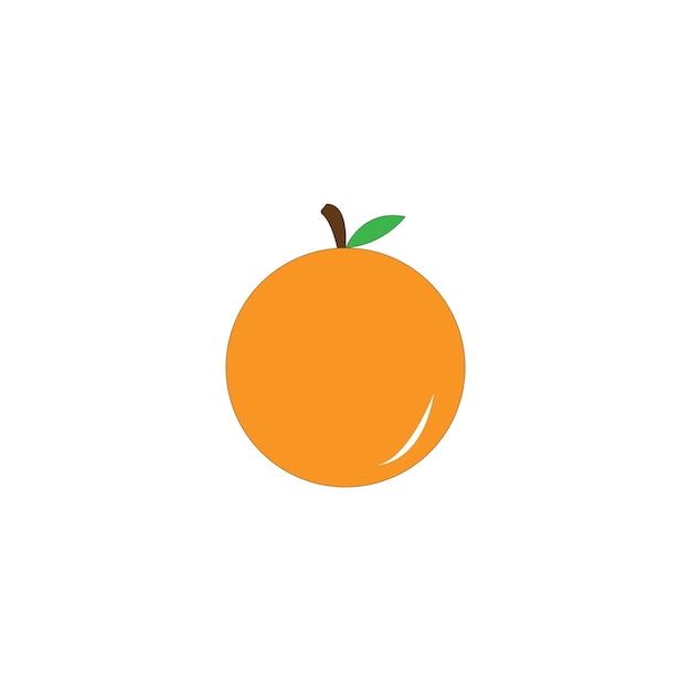 Orange logo design Vector illustration