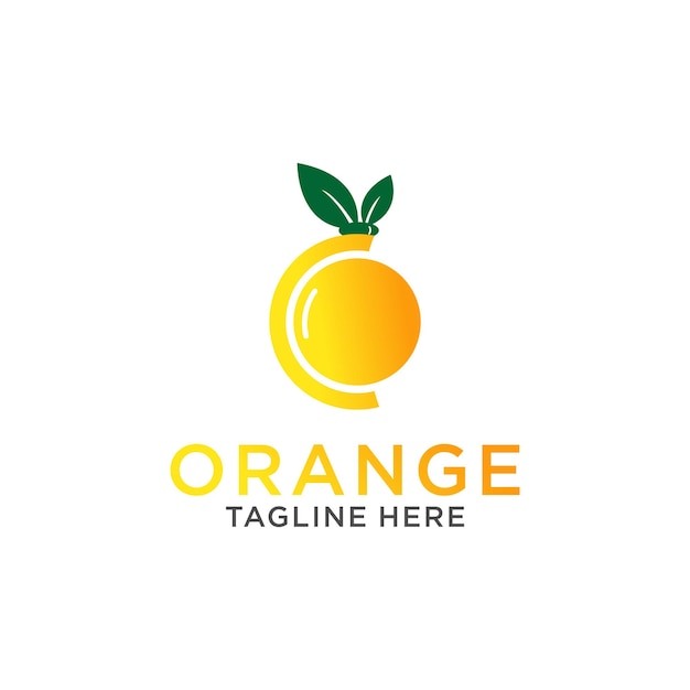 Orange logo icon design vector