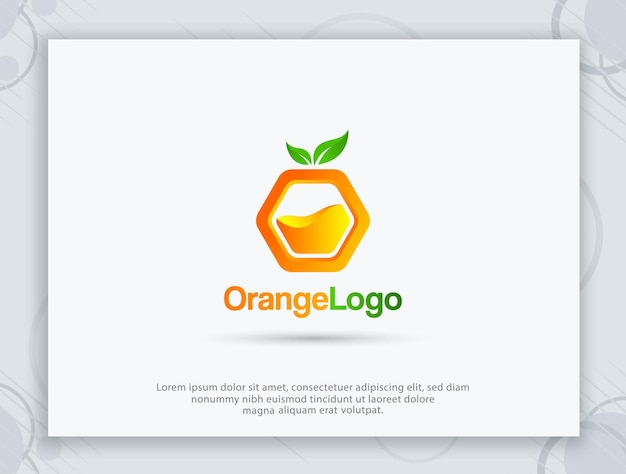 Orange logo and O letter logo