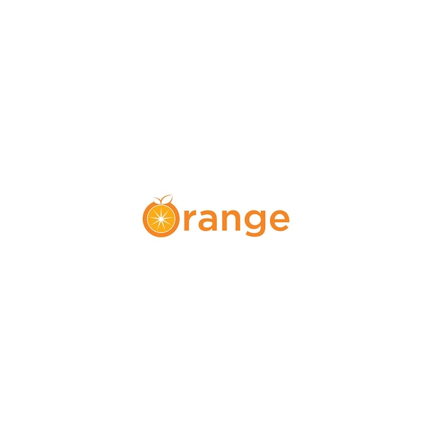 Orange Logo Sign Design .