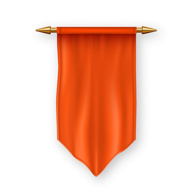 Orange Pennat Flag