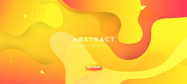 Orange, pink and yellow white gradient liquid abstract background with lines elements