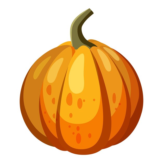 Orange pumpkin icon Cartoon illustration of orange pumpkin vector icon for web