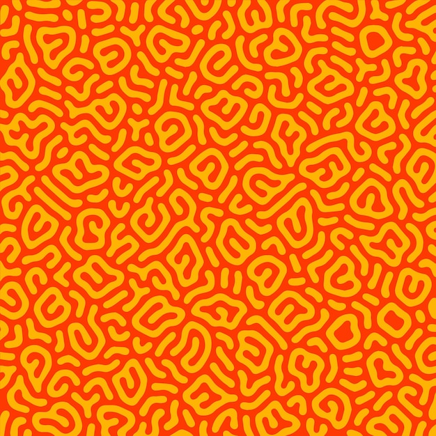 Orange reaction diffusion or organic turing pattern background