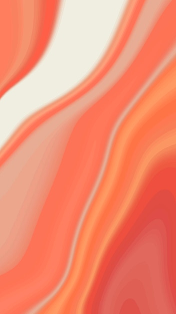 Vector orange and red fluid patterned mobile phone wallpaper vector