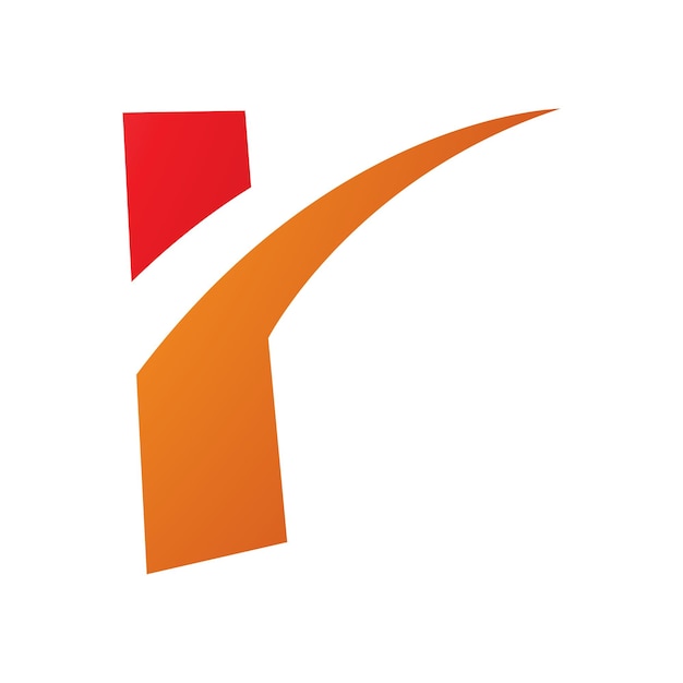 Orange and Red Spiky Shaped Letter R Icon