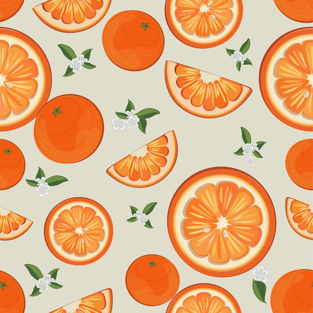 Orange seamless pattern