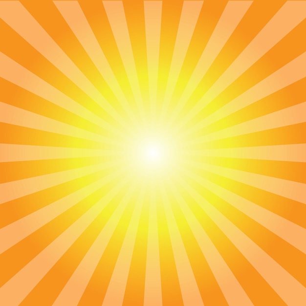 Orange Sunburst Pattern Background. Radial Background. Sunburst Pattern. Simple orange sunshine back