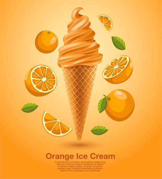 Orange Sundae Soft Serve  