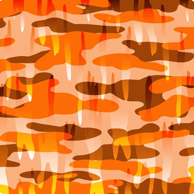 Orange tangerine brown camouflage fabric textile texture background