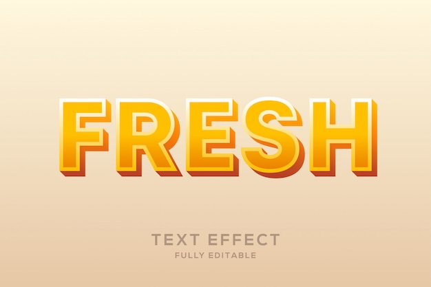 Orange Text Effect