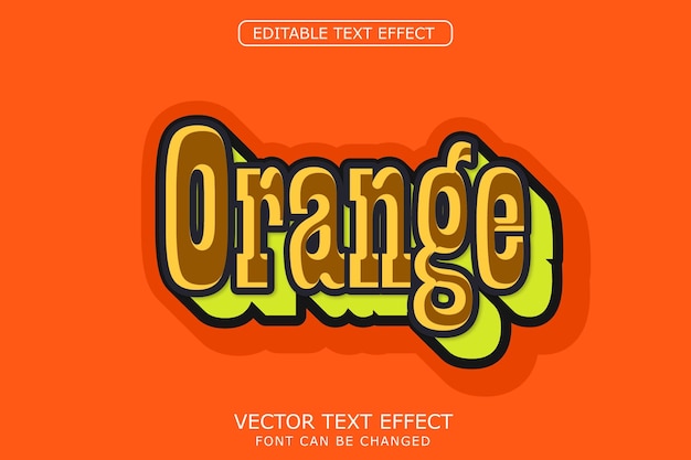 ORANGE TEXT EFFECT