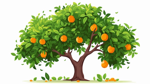 an orange tree with oranges and leaves on it