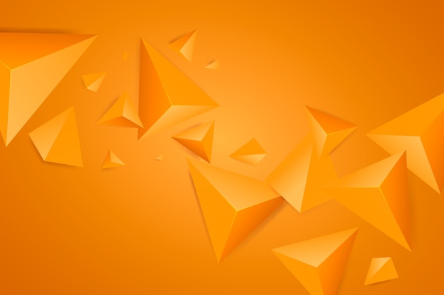 Vector orange triangle background with vivid colors