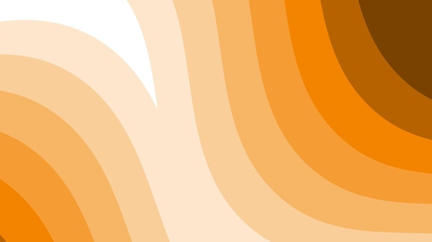 Orange wave paper cut abstract background