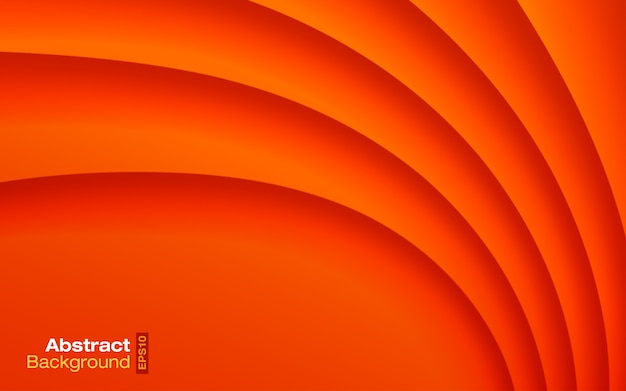 Orange wavy background. Contemporary presentation.