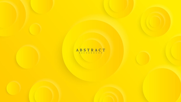 Orange and yellow abstract background elegant circle shape