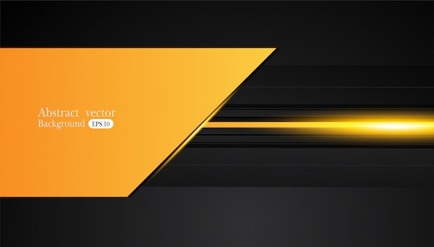 Orange yellow and black Abstract business background