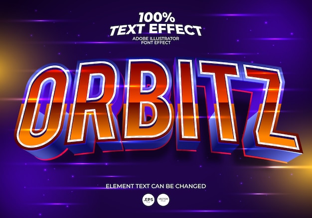 Orbitz Text Effect