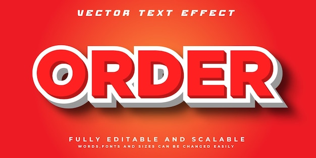 ORDER TEXT EFFECT