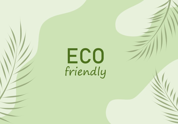 Organic Ecofriendly vector design with abstract elements branches and copy space for text