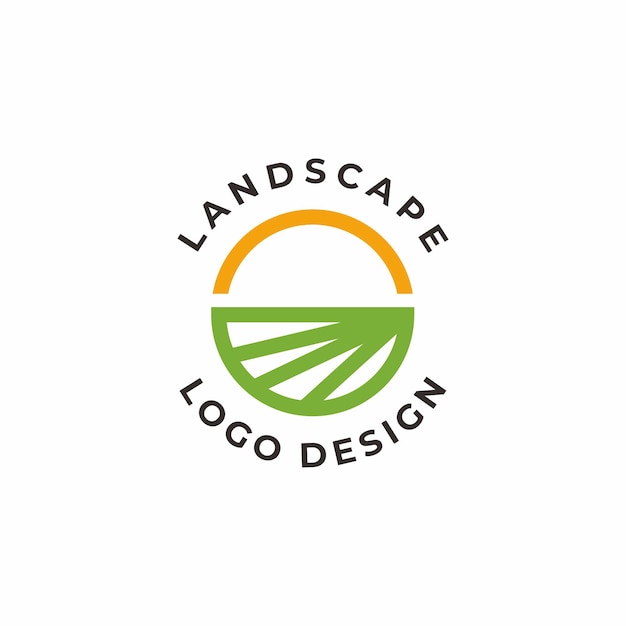 organic farm agriculture logo template