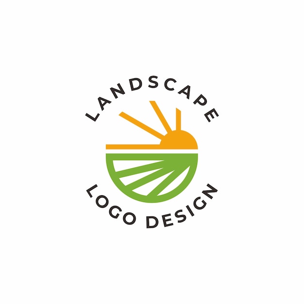 organic farm agriculture logo template