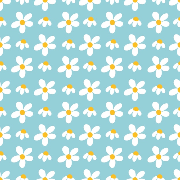 Organic flat abstract floral pattern background