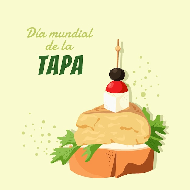 Organic flat dia mundial de la tapa illustration