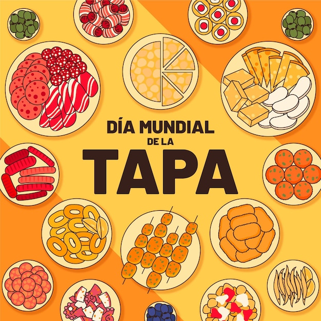 Organic flat dia mundial de la tapa illustration