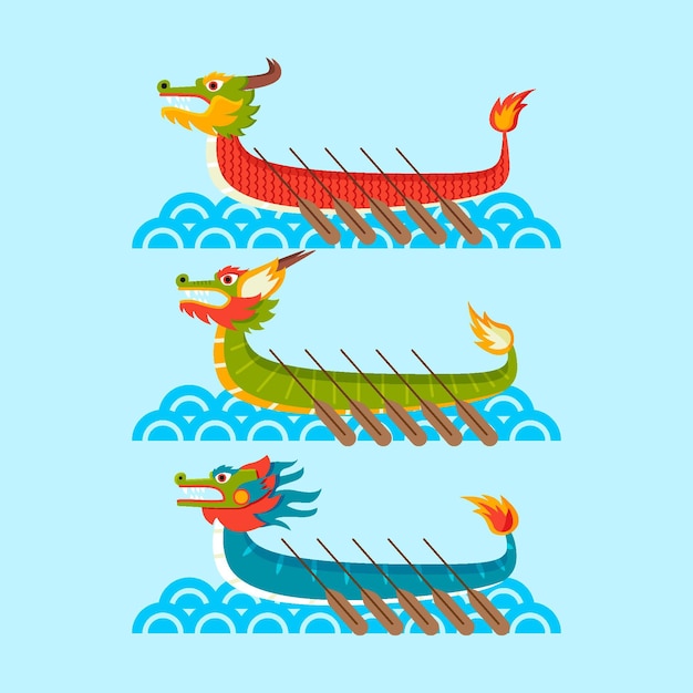 Organic flat dragon boat collection