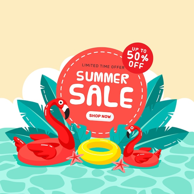 Organic flat summer sale